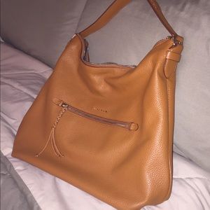 Cole Haan Classic Brown Leather Hobo Bag